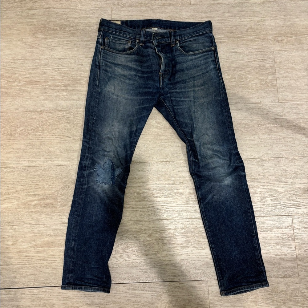 J. Crew Blue Jeans with personalized patch